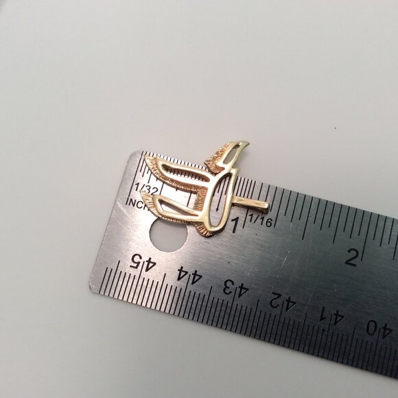 14K Yellow Real Solid Gold Jewish Hai Chai 18 Long Life Pendant Charm 3.30gr - Picture 8 of 8